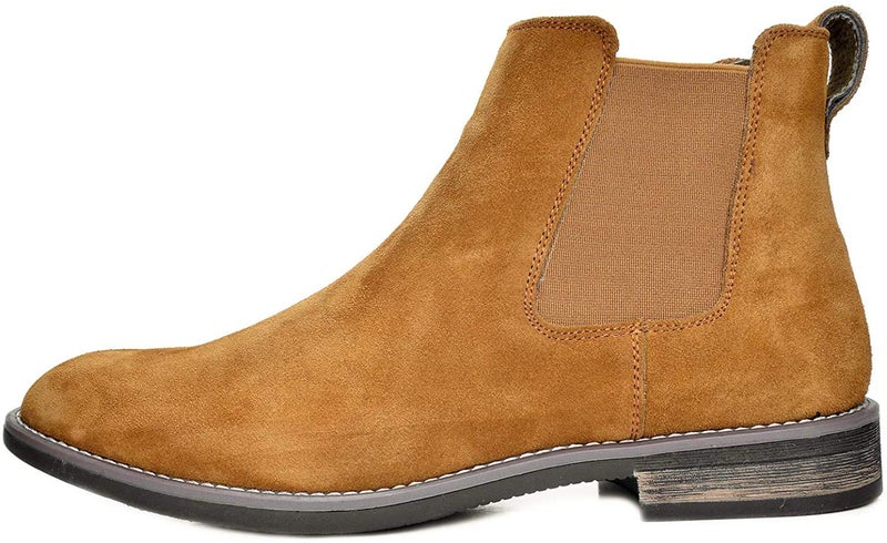 Bruno Marc Men's Suede Leather Chelsea Ankle Boots,Size 13,Camel,URBAN-06 - Image 2